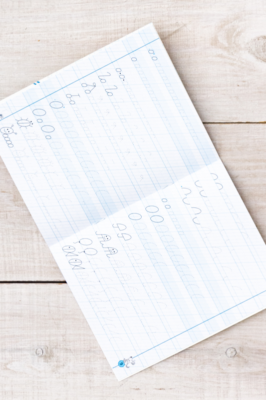 Навчальний посібник тренажер "Майже прописи у косу лінію (мінні)"